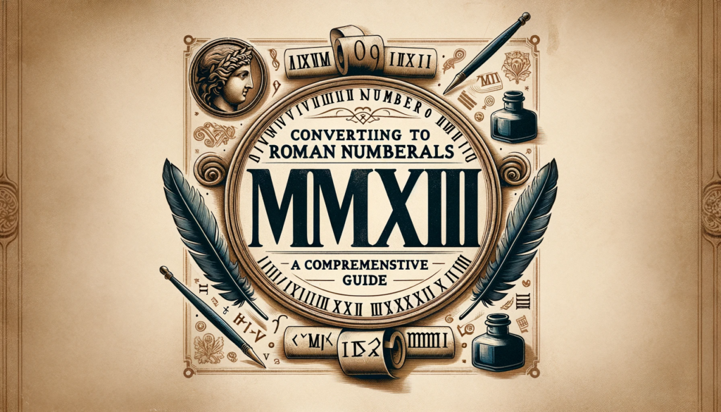 Converting Numbers to Roman Numerals A Comprehensive Guide
