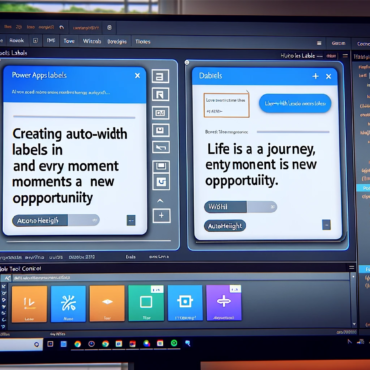 Creating Auto-Width Labels in Power Apps