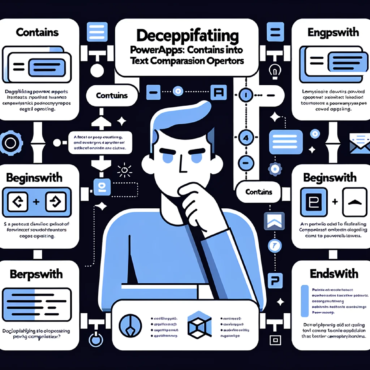 Deciphering PowerApps Contains A Deep Dive into Text Comparison Operators