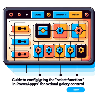 Guide to Configuring the “Select Function” in PowerApps for Optimal Gallery Control