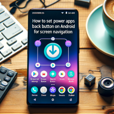 How to Set Up Power Apps Back Button on Android for Screen Navigation