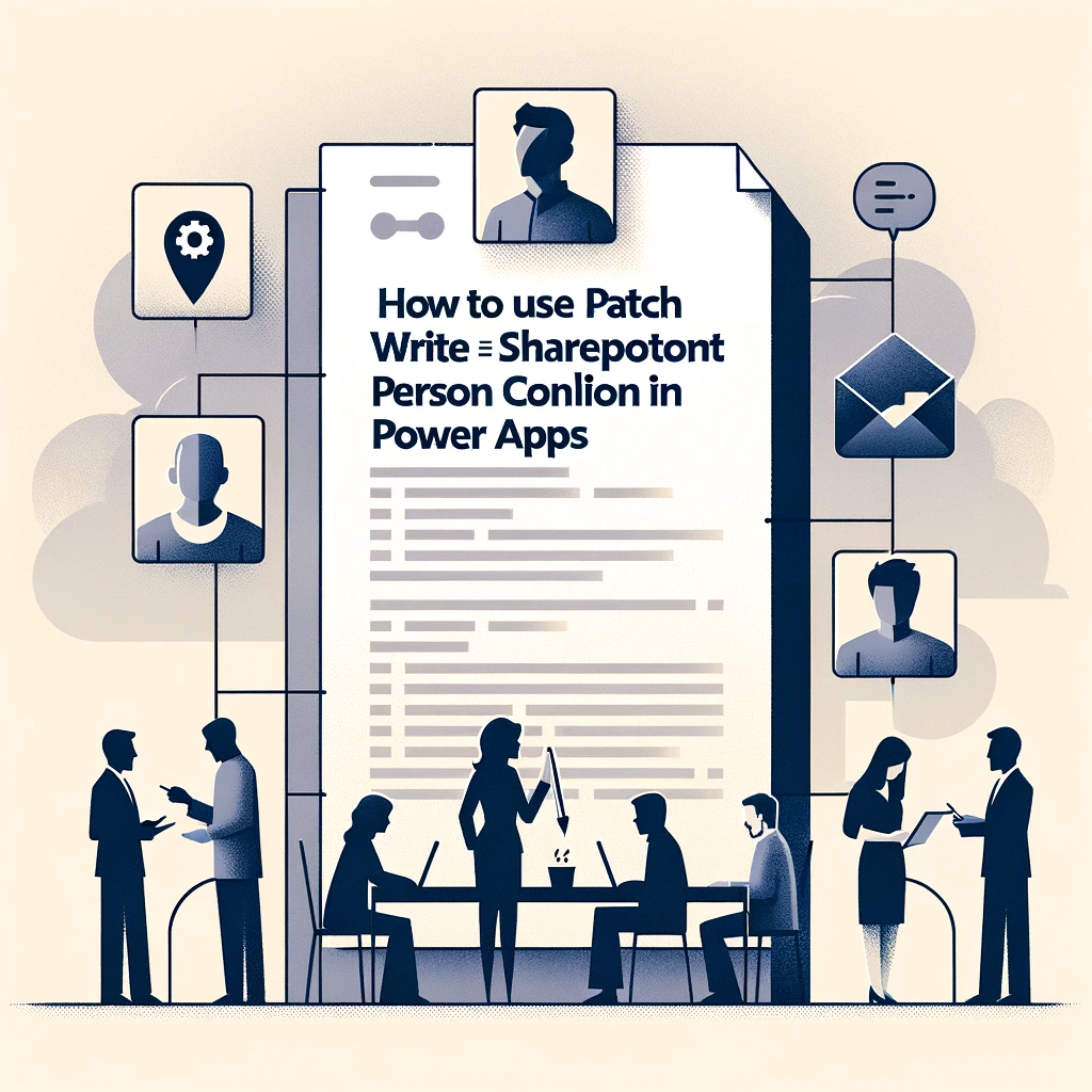 How to Use Patch Write for SharePoint Person Column in Power Apps