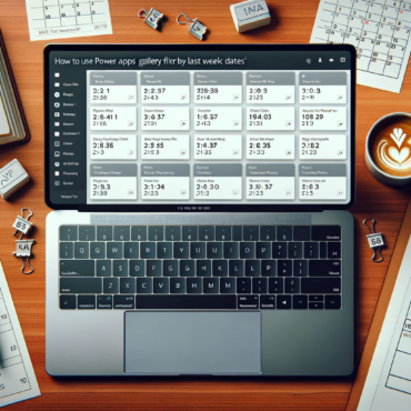 How to Use Power Apps to Filter a Gallery by Last Week’s Dates