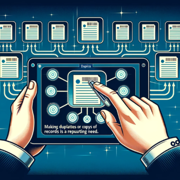 Making duplicates or copies of records is a recurring need