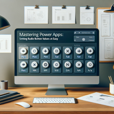 Mastering Power Apps Setting Radio Button Values with Ease
