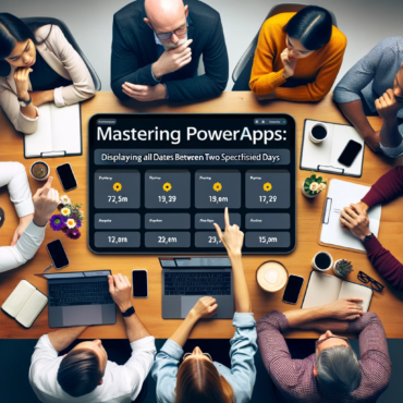 Mastering PowerApps Displaying All Dates Between Two Specified Days