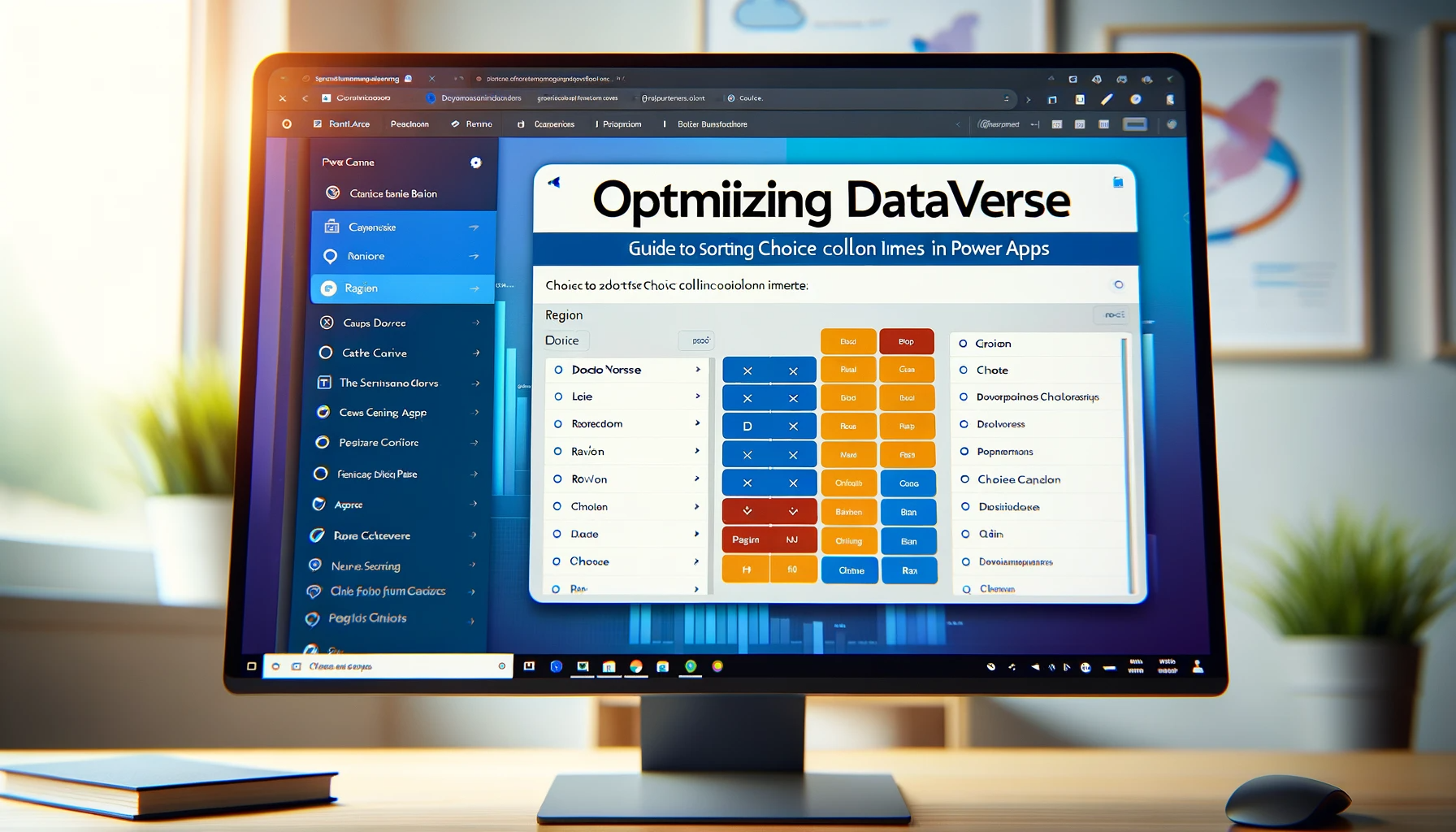 Optimizing Dataverse Guide to Sorting Choice Column Items in Power Apps