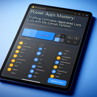 Power Apps Mastery Crafting Comma-Separated Lists with the Concat Function