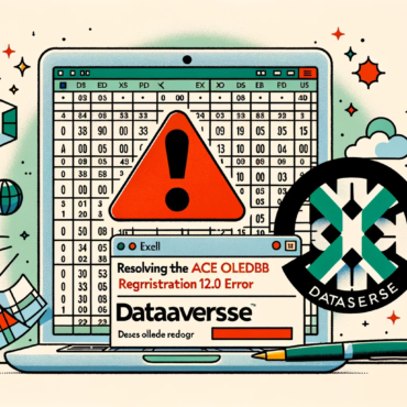 Resolving the Microsoft ACE OLEDB 12.0 Registration Error in Dataverse Excel Imports