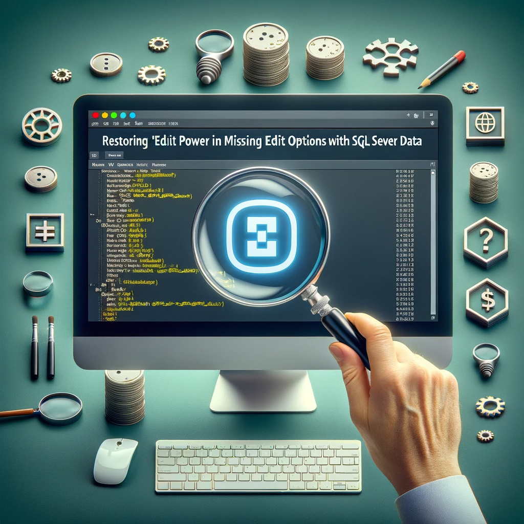 Restoring ‘Edit Power’ in Power Apps Solving Missing Edit Options with SQL Server Data