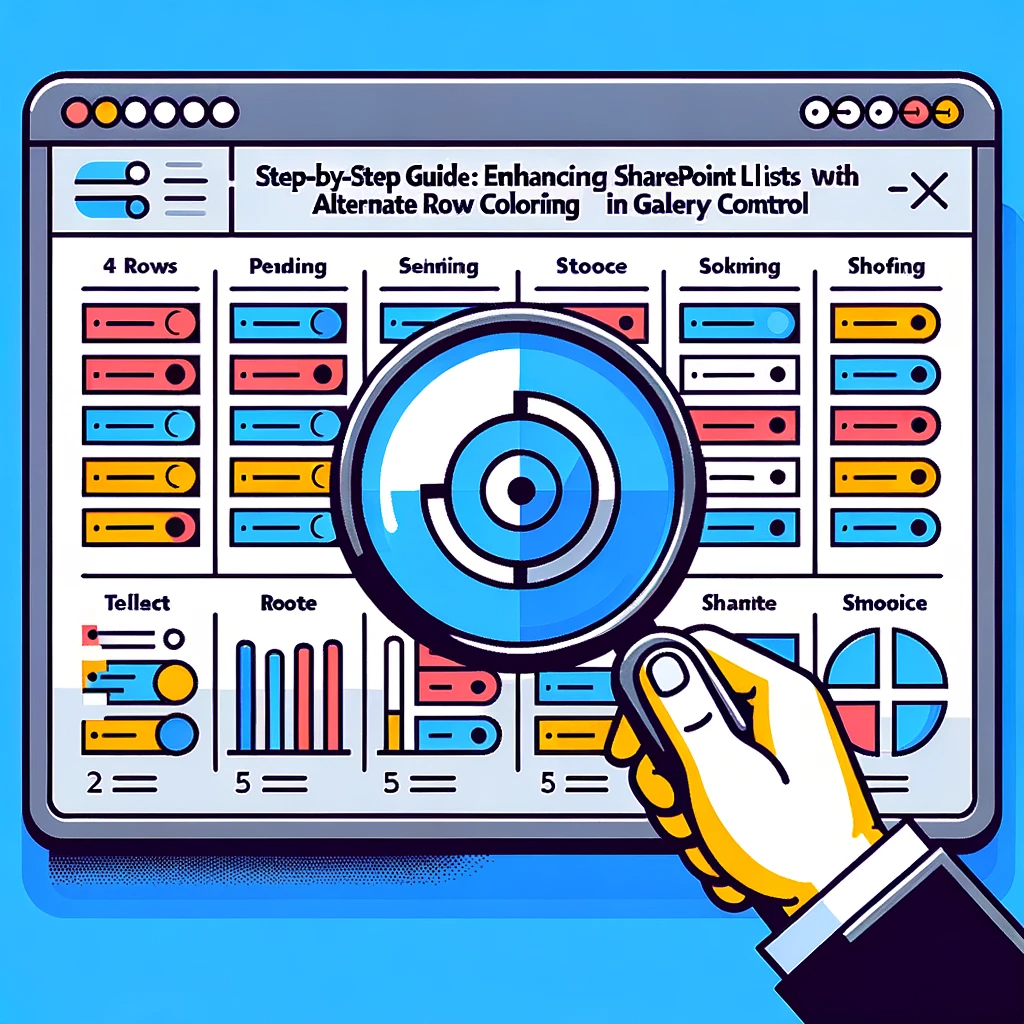 Step-by-Step Guide Enhancing SharePoint Lists with Alternate Row Coloring in Gallery Control