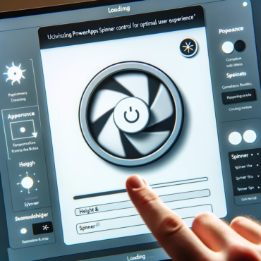 Utilizing PowerApps Spinner Control for Optimal User Experience