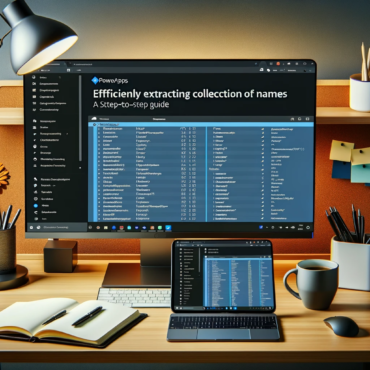 Efficiently Extracting Collection of Names in PowerApps A Step-by-Step Guide