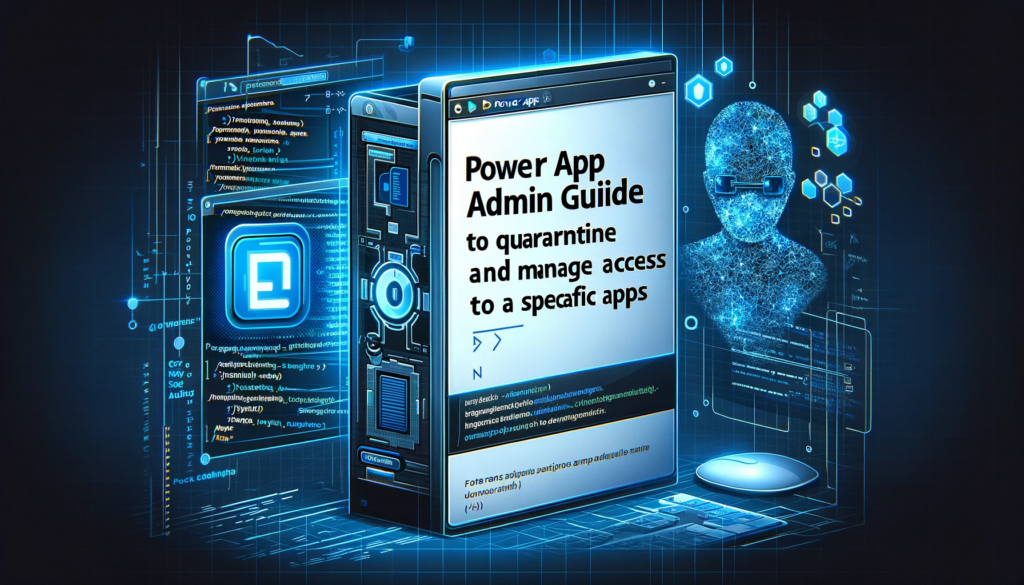 Power App Admin Guide Steps to Quarantine and Manage Access to Specific Apps