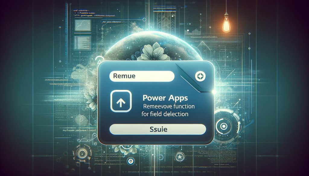 How to Utilize the PowerApps Remove Function for Field Deletion